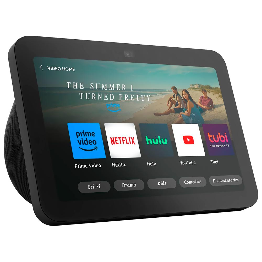Caixa de Som Amazon Echo Show 8 3ª Geração com Tela 8" / Alexa / Bluetooth - Preto