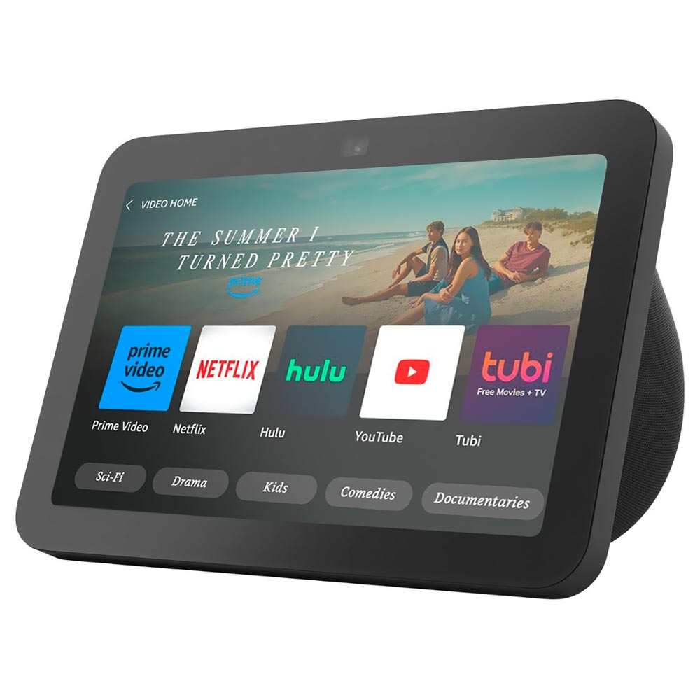 Caixa de Som Amazon Echo Show 8 3ª Geração com Tela 8" / Alexa / Bluetooth - Preto