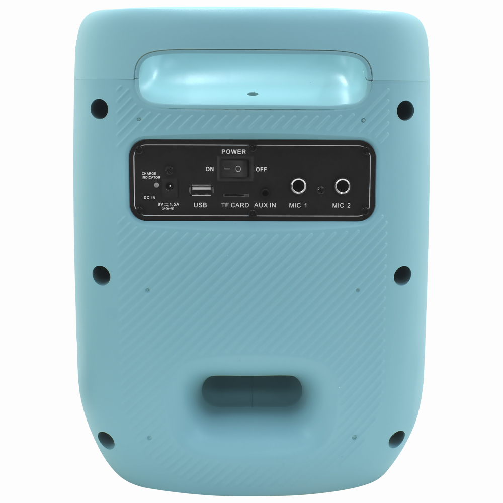 Caixa de Som Ecopower EP-1965 6.5" LED / Bluetooth / AUX / USB / FM / TF / Recarregável - Verde