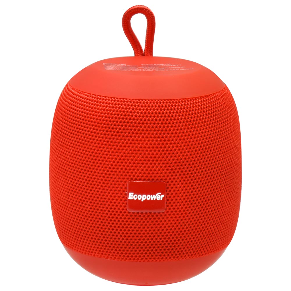 Caixa de Som Ecopower EP-2360 Bluetooth / USB / TF / FM - Vermelho