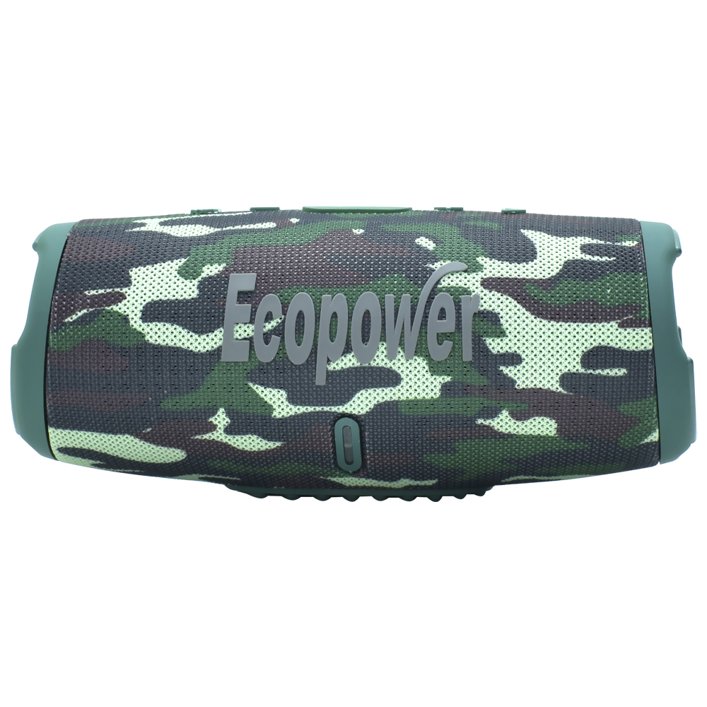 Caixa de Som Ecopower EP-2501 Bluetooth / USB / Aux / FM / TF - Camuflado Verde