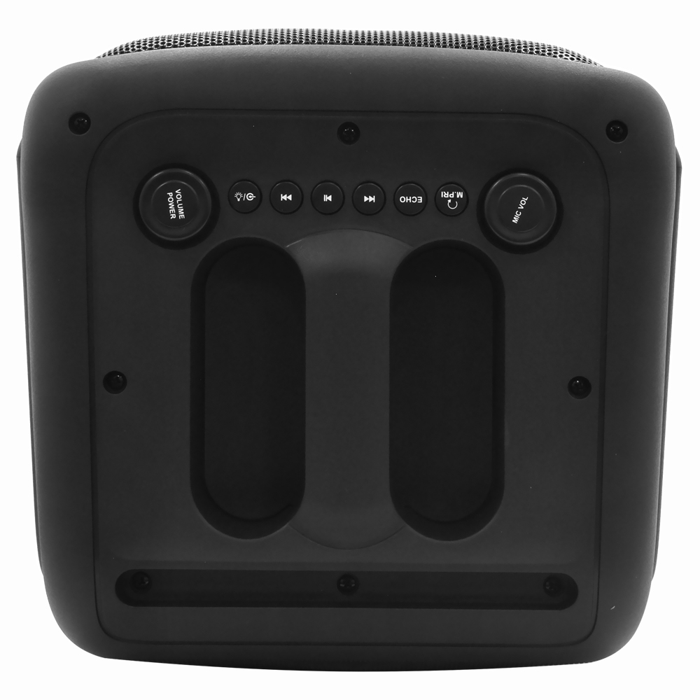 Caixa de Som Ecopower EP-S108 LED / Bluetooth / AUX / FM / TF / Recarregável - Preto