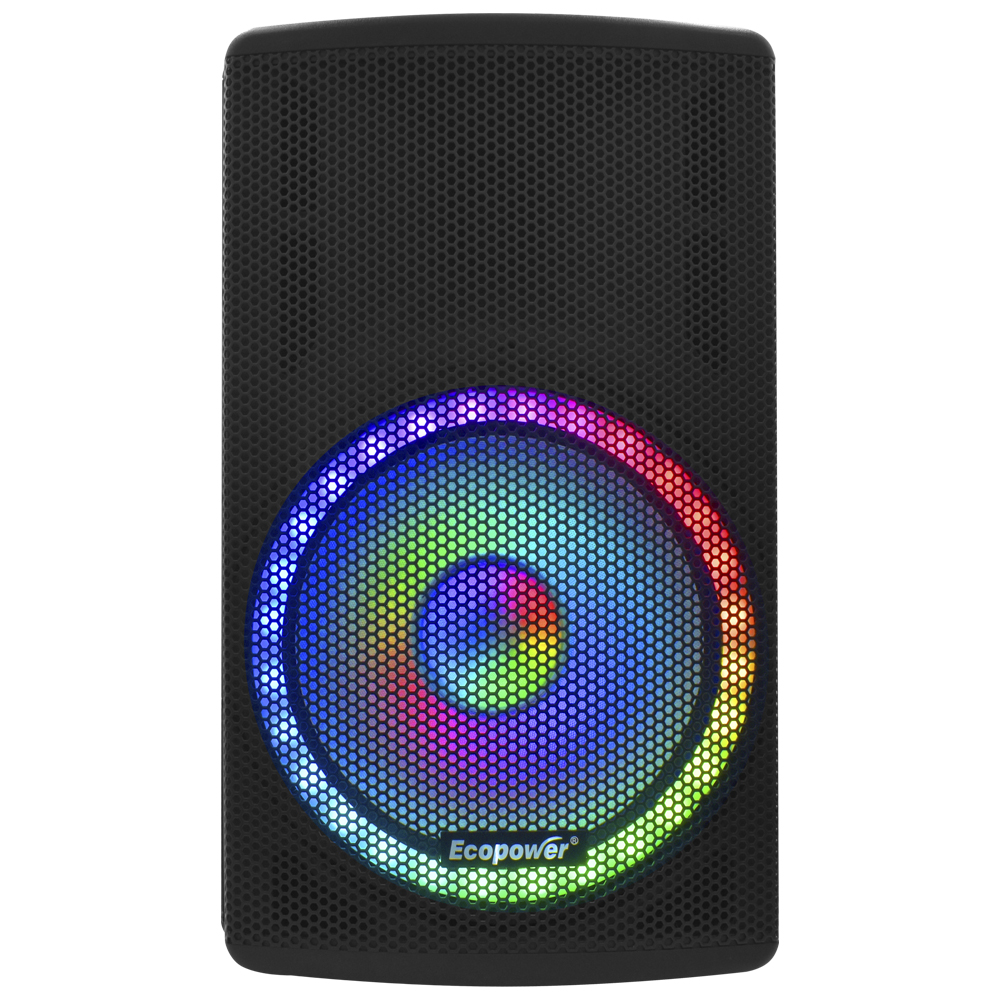 Caixa de Som Ecopower EP-S307B Bluetooth / USB / FM / SD / Bivolt - Preto