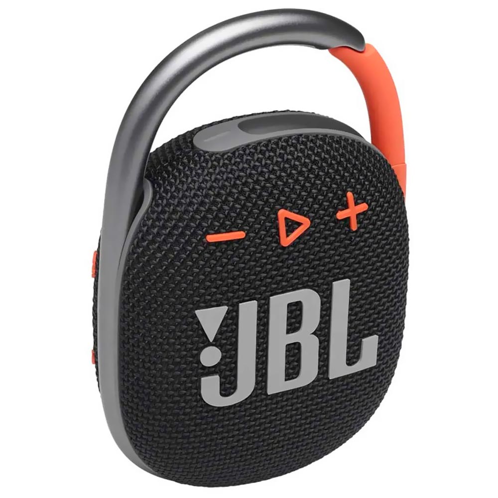 Caixa de Som JBL Clip 4 Bluetooth - Preto / Laranja