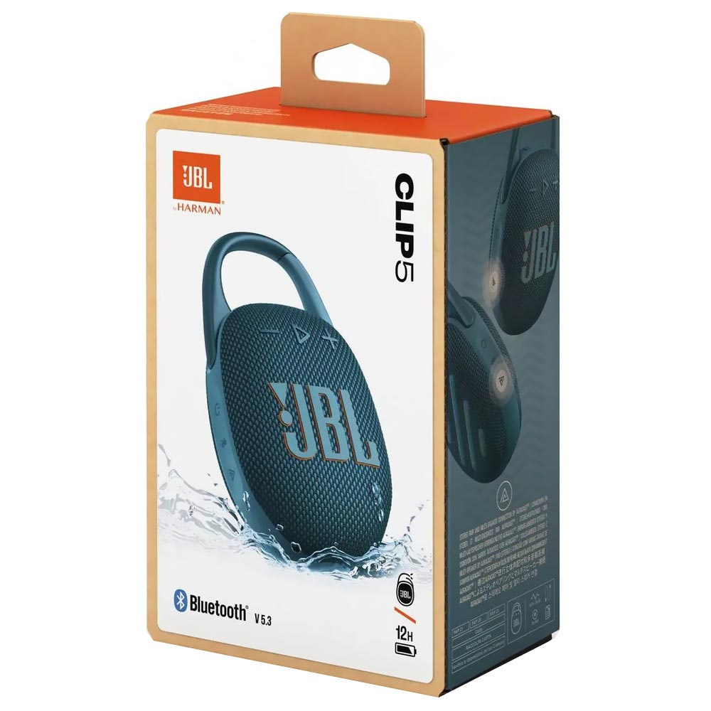 Caixa de Som JBL Clip 5 Bluetooth - Azul