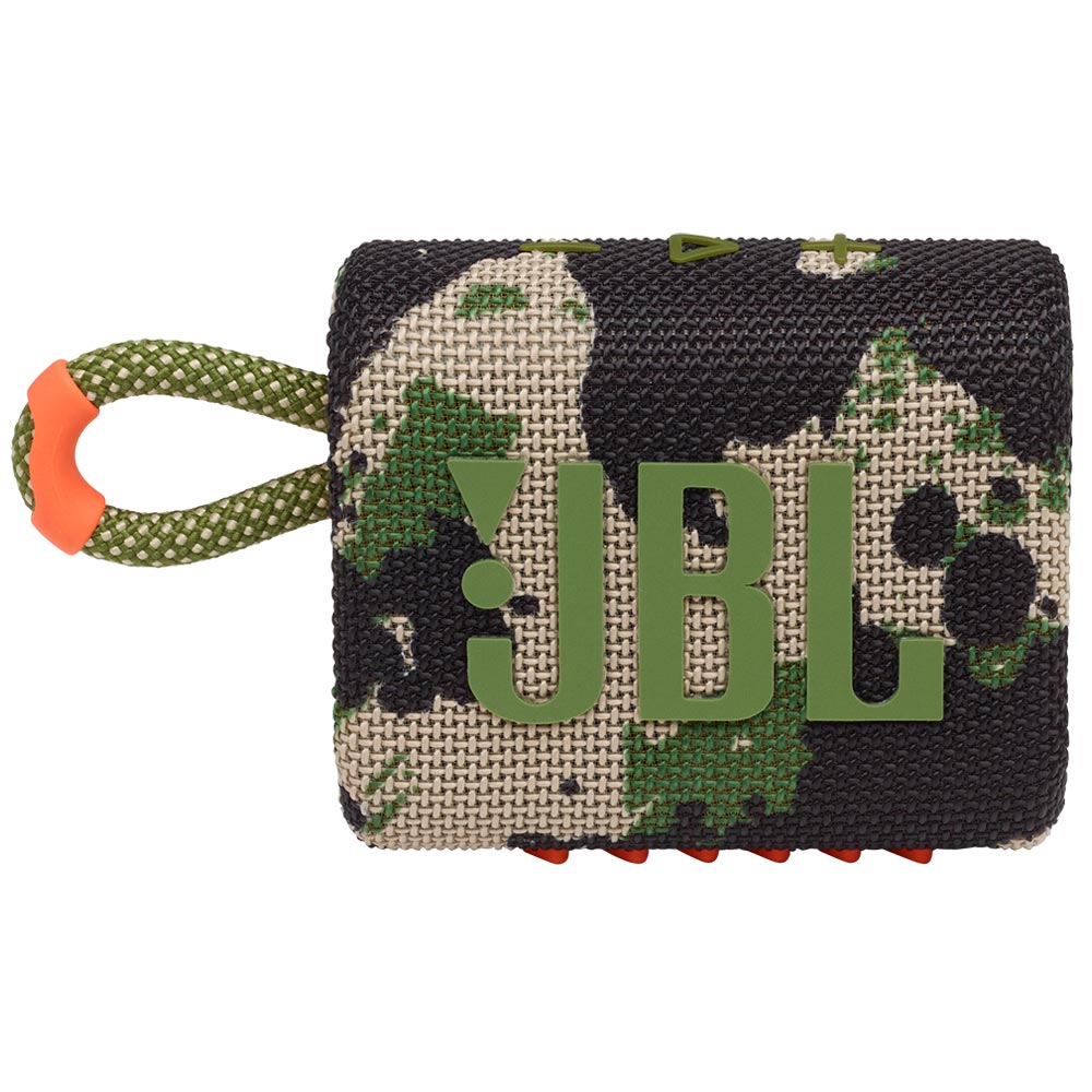 Caixa de Som JBL Go 3 Bluetooth - Camuflado Squad