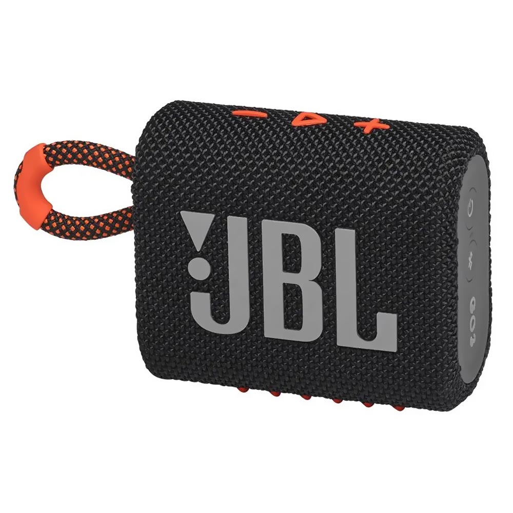 Caixa de Som JBL Go 3 Bluetooth - Preto / Laranja
