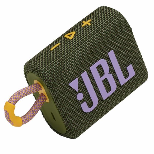 Caixa de Som JBL Go 3 Bluetooth - Verde / Roxo