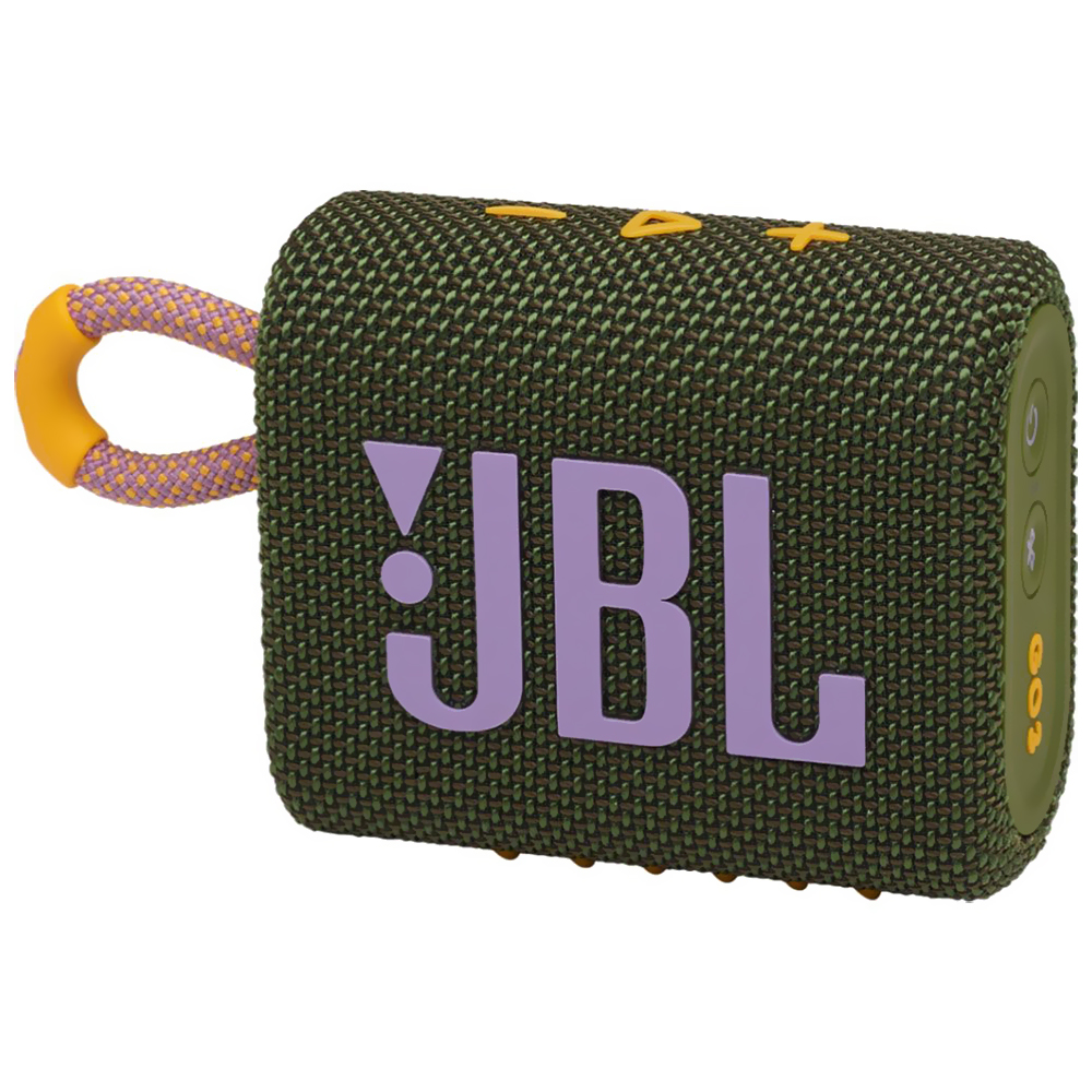 Caixa de Som JBL Go 3 Bluetooth - Verde / Roxo