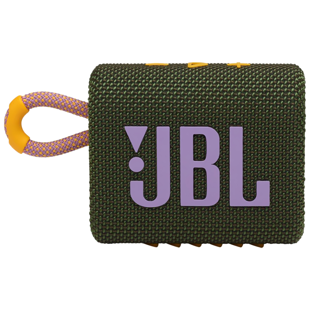 Caixa de Som JBL Go 3 Bluetooth - Verde / Roxo