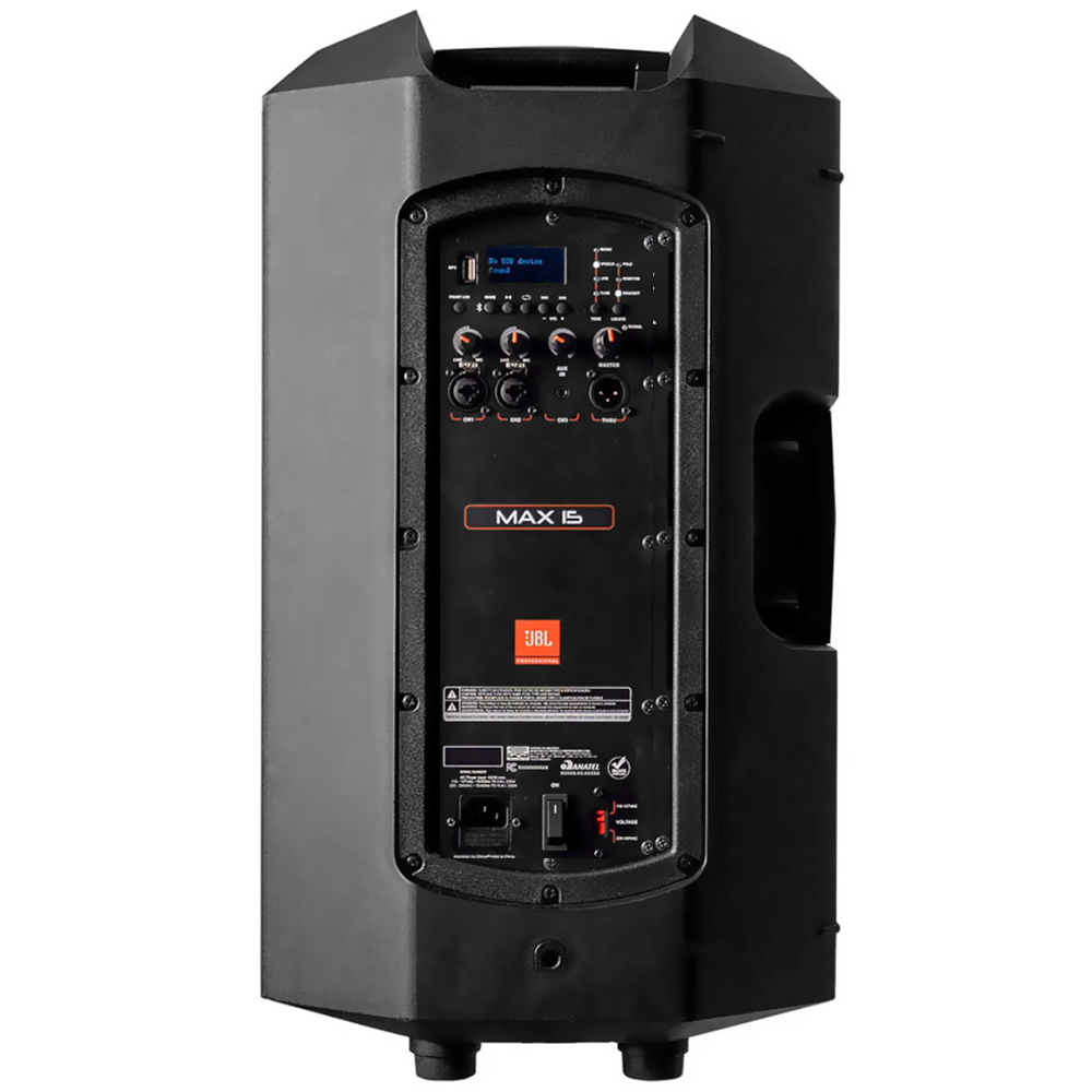 Caixa de Som JBL Max 15 129DB SPL Bluetooth / Bivolt - Preto
