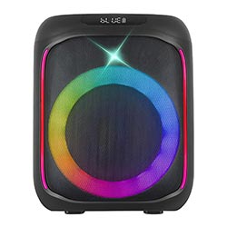 Caixa de Som Kolav LJ601 LED RGB Bluetooth / USB / Micro USB / Bivolt - Preto
