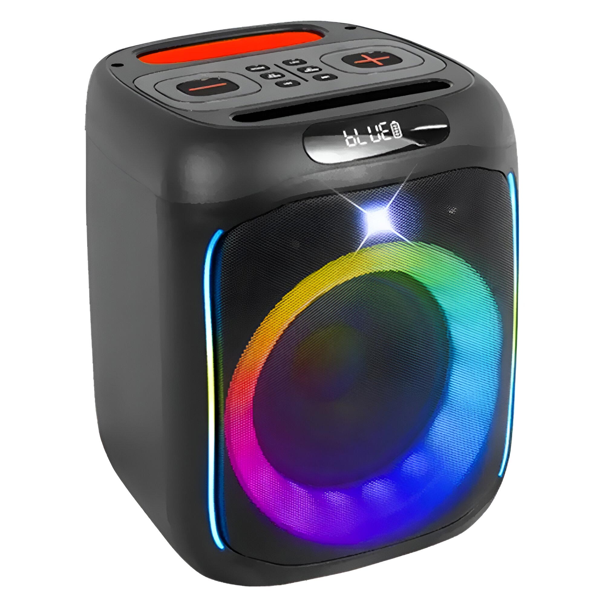 Caixa de Som Kolav LJ601 LED RGB Bluetooth / USB / Micro USB / Bivolt - Preto