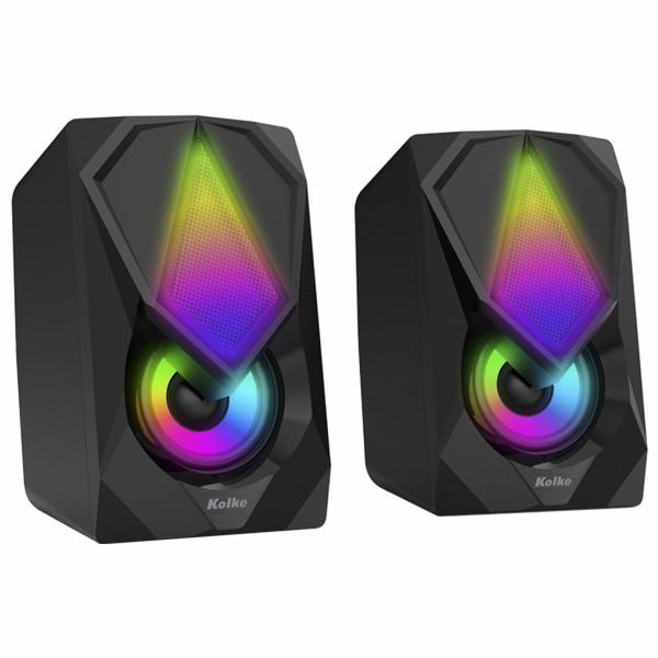 Caixa de Som Kolke KPC-513 RGB / USB - Preto