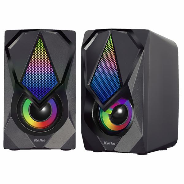 Caixa de Som Kolke KPC-513 RGB / USB - Preto