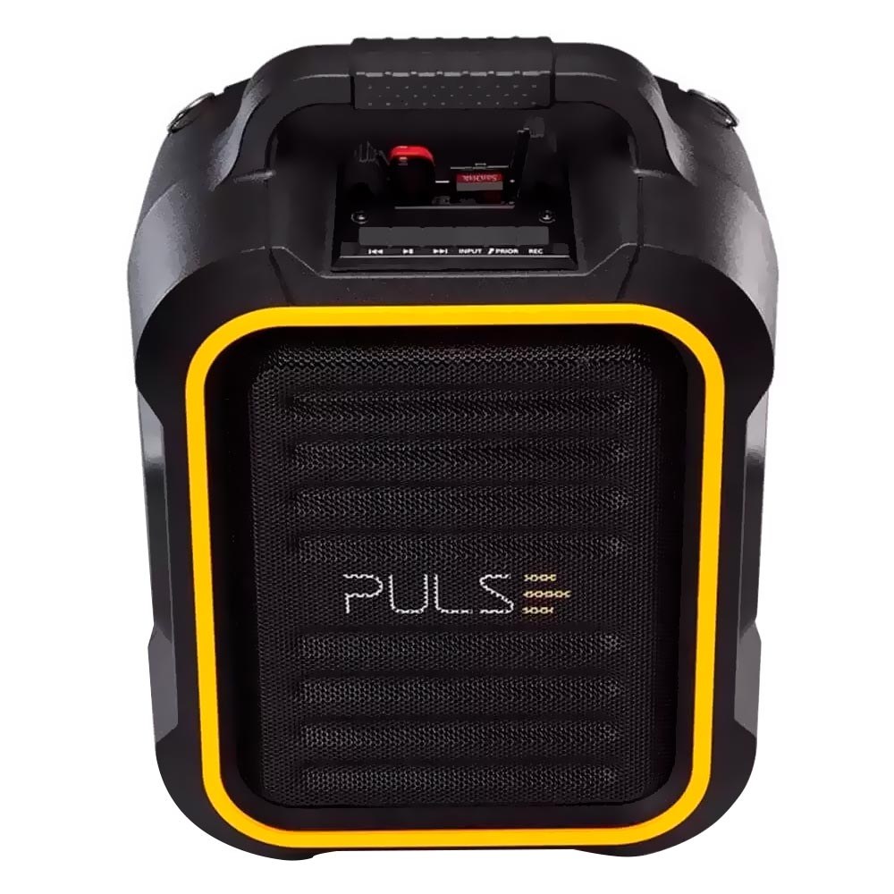 Caixa de Som Pulse SP295 Bluetooth / Micro SD / FM - Preto / Amarelo