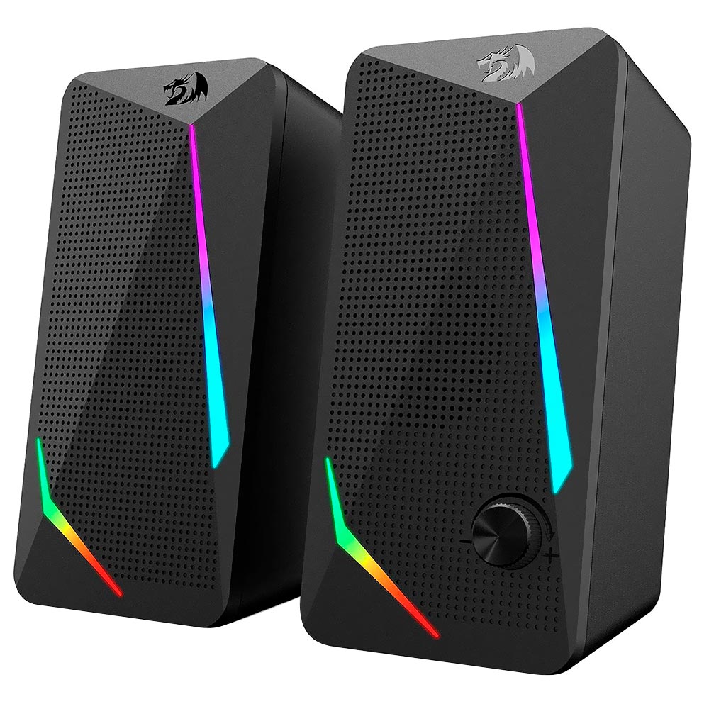 Caixa de Som Redragon GS510 Waltz Gaming RGB / USB / 3.5MM - Preto