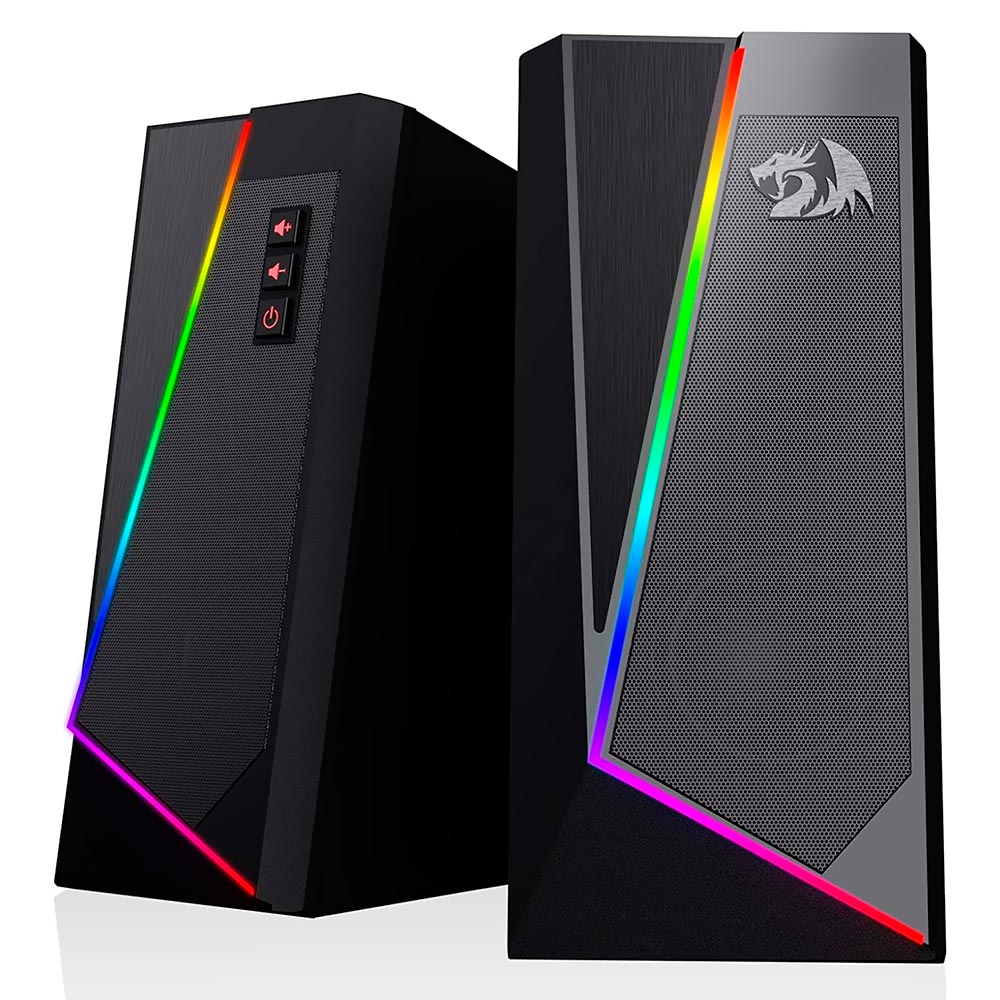 Caixa de Som Redragon GS520 Anvil Gaming RGB / USB / 3.5MM - Preto