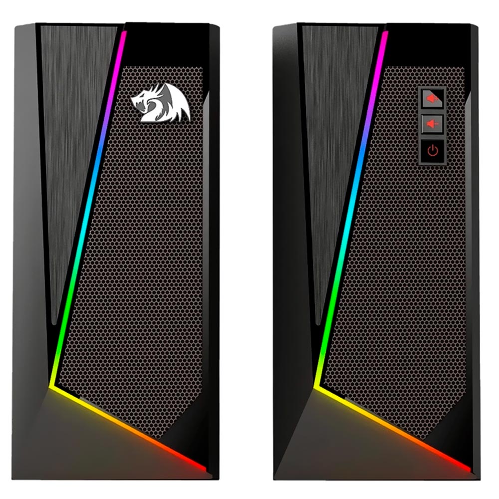 Caixa de Som Redragon GS520 Anvil Gaming RGB / USB / 3.5MM - Preto