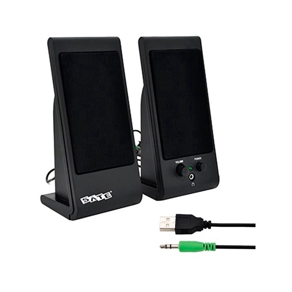 Caixa de Som Satellite AS-677U USB - Preto