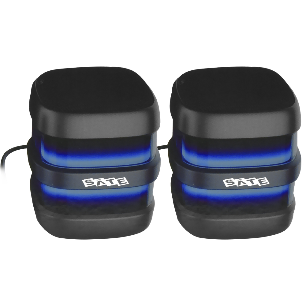 Caixa de Som Satellite AS-92008B Gaming RGB / Bluetooth / USB / Aux - Preto