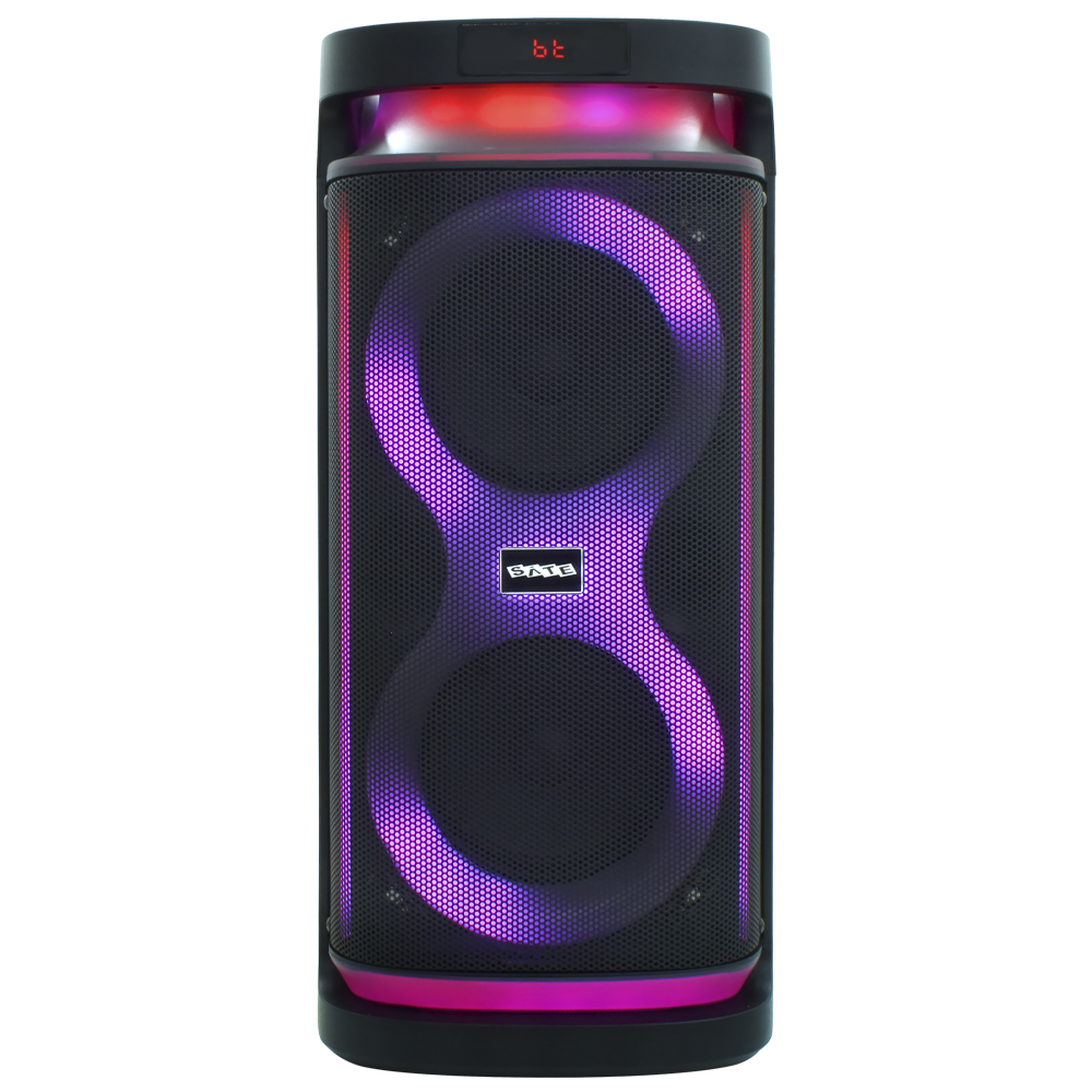 Caixa de Som Satellite AS-L623 RGB / Bluetooth / USB / TF / Aux / Bivolt - Preto