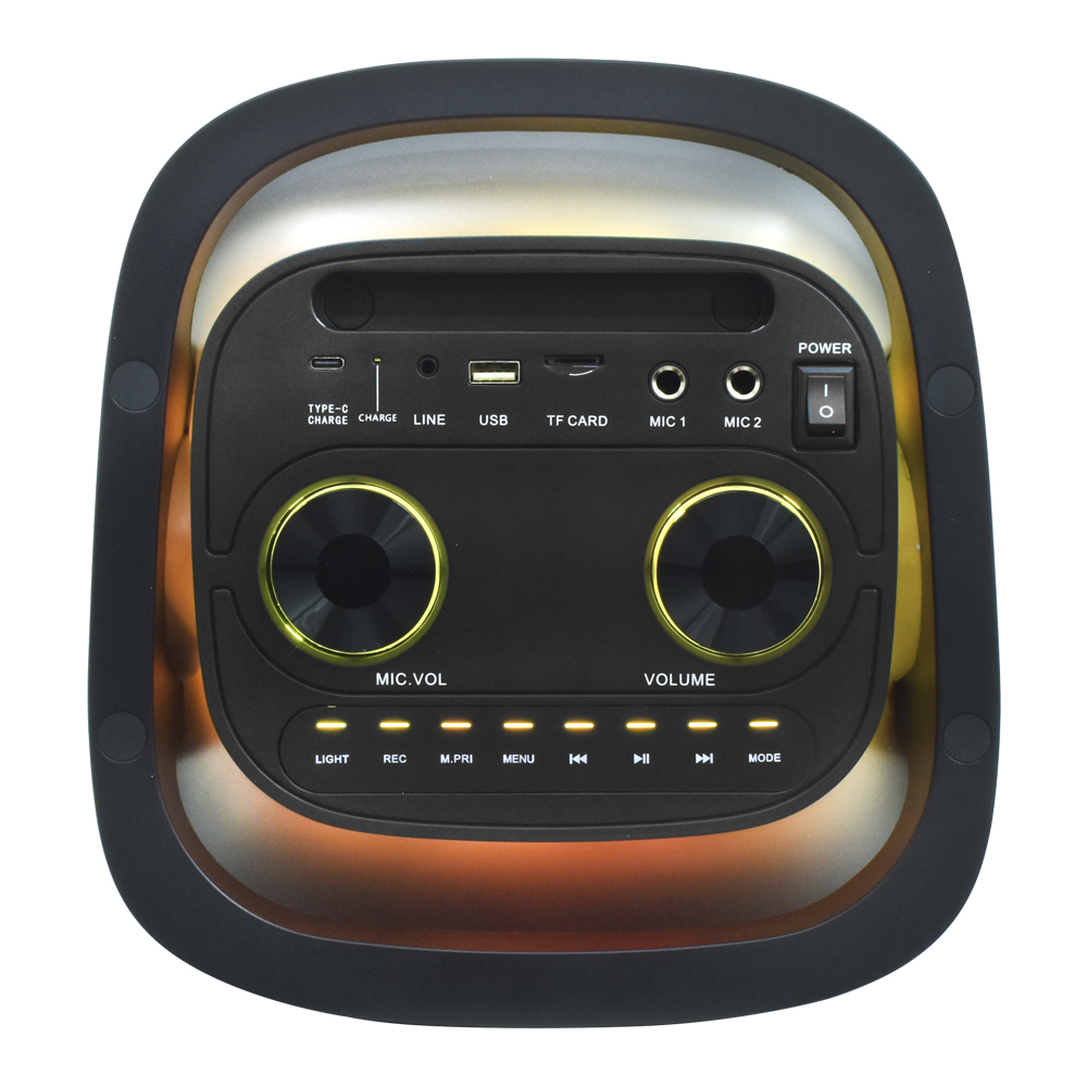 Caixa de Som Satellite AS-L623 RGB / Bluetooth / USB / TF / Aux / Bivolt - Preto