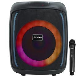 Caixa de Som Satellite AS-L801 RGB / Bluetooth / USB / TF / Aux / Bivolt - Preto