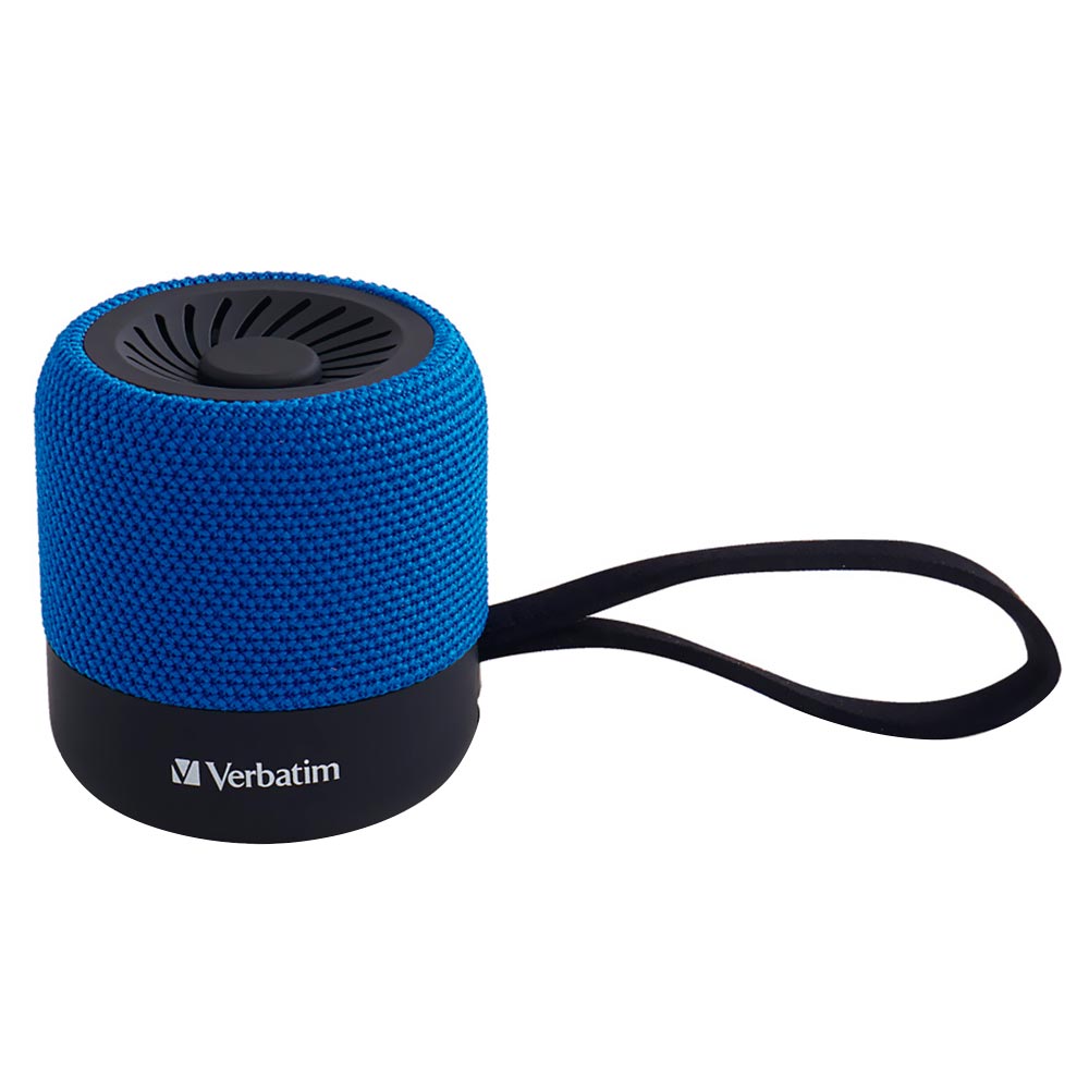 Caixa de Som Verbatim 70229 Mini Bluetooth - Preto / Azul