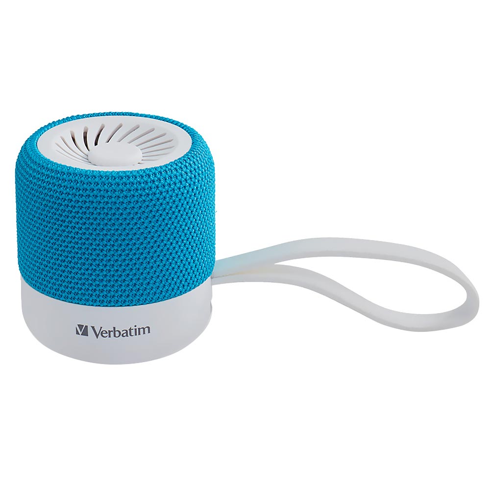 Caixa de Som Verbatim 70231 Mini Bluetooth - Branco / Azul