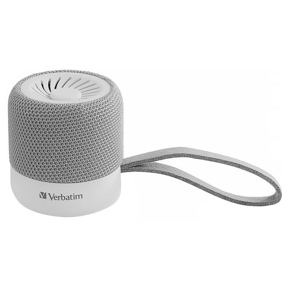 Caixa de Som Verbatim 70232 Mini Bluetooth - Branco / Cinza