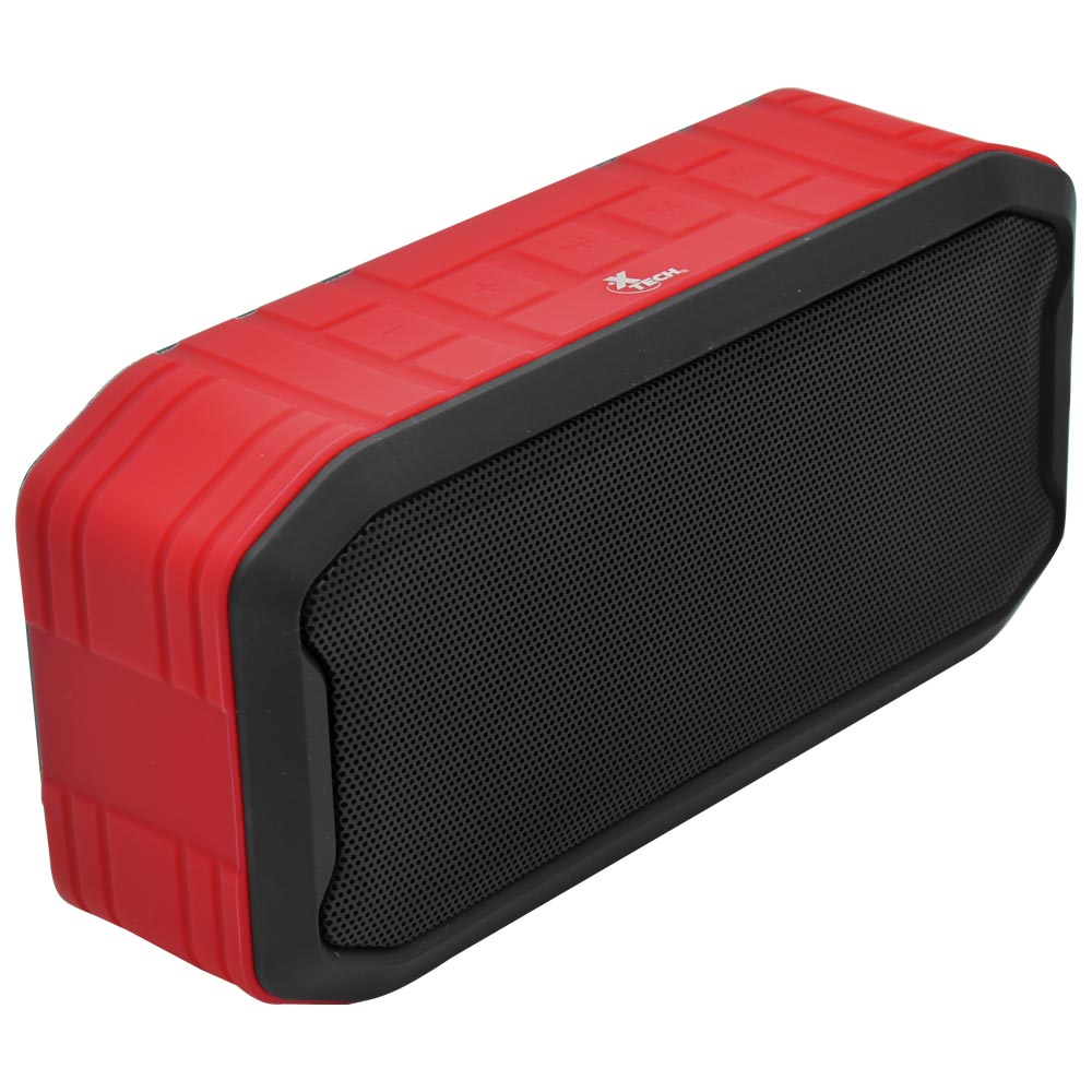 Caixa de Som Xtech XTS-621 Malloy Bluetooth / USB / TF / Aux - Preto / Vermelho