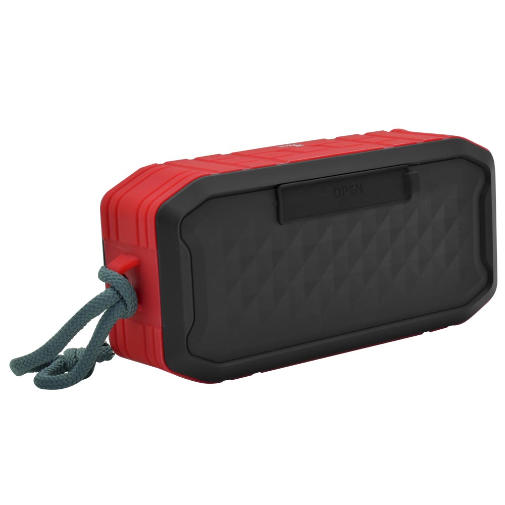 Caixa de Som Xtech XTS-621 Malloy Bluetooth / USB / TF / Aux - Preto / Vermelho