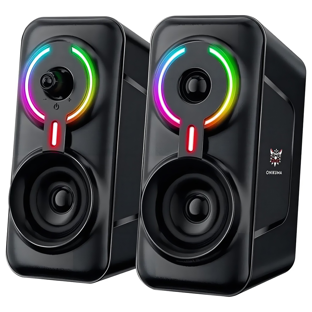 SPEAKER ONIKUMA L6 GAMING RGB USB/3.5MM PRETO