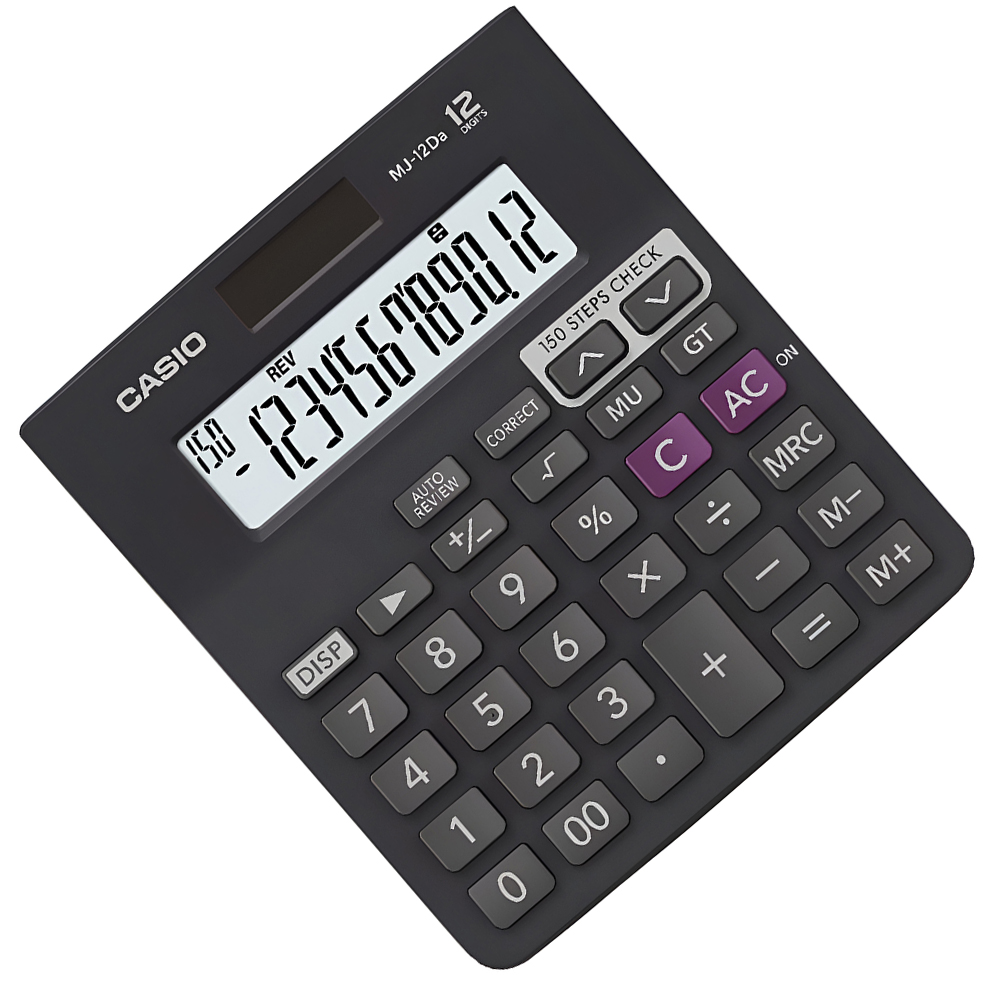 Calculadora Casio MJ-12DA 12 Digitos - Preto