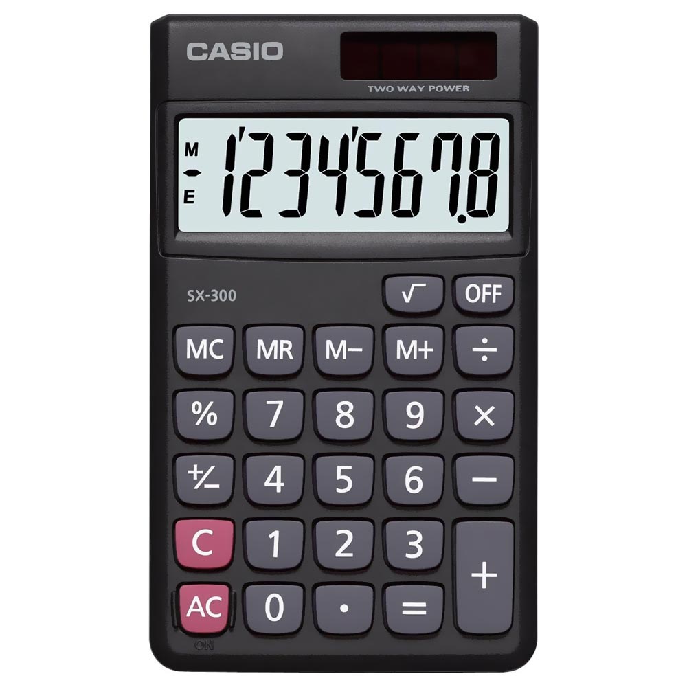 Calculadora Casio SX-300 8 Digitos - Preto