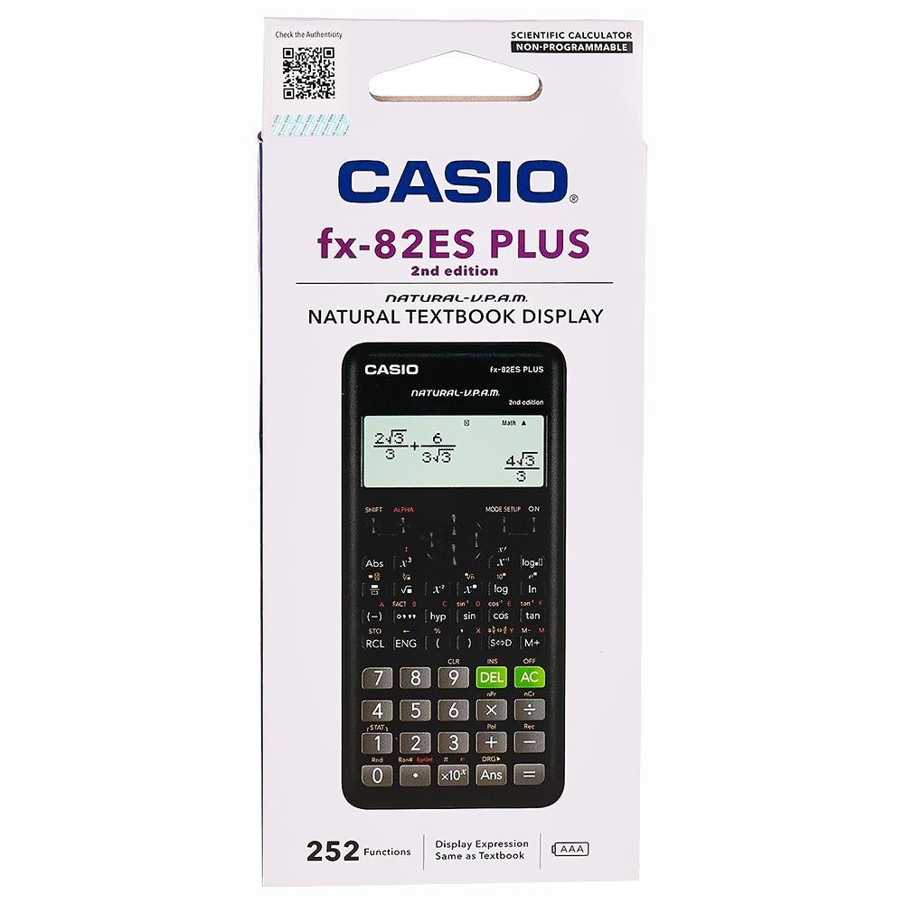 Calculadora científica Casio FX-82ES Plus 2ND Edition - Preto