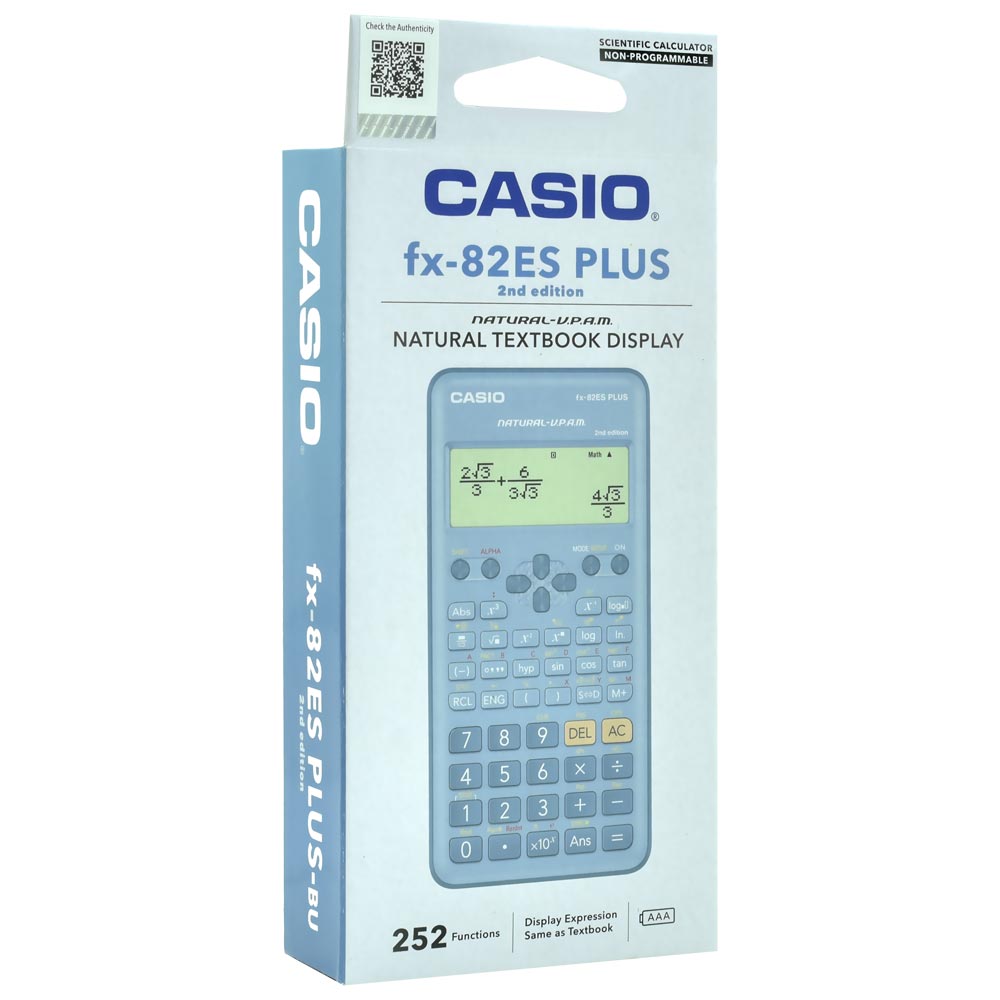 Calculadora Científica Casio FX-82ES PLUS-BU 2ND Edition - Azul