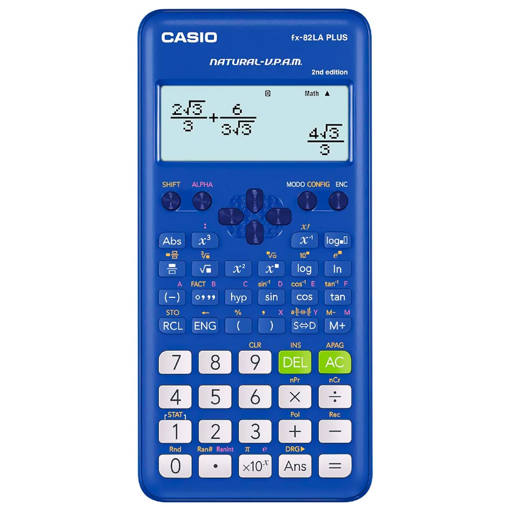 Calculadora Científica Casio FX-82LA Plus 2ND Edition - Azul