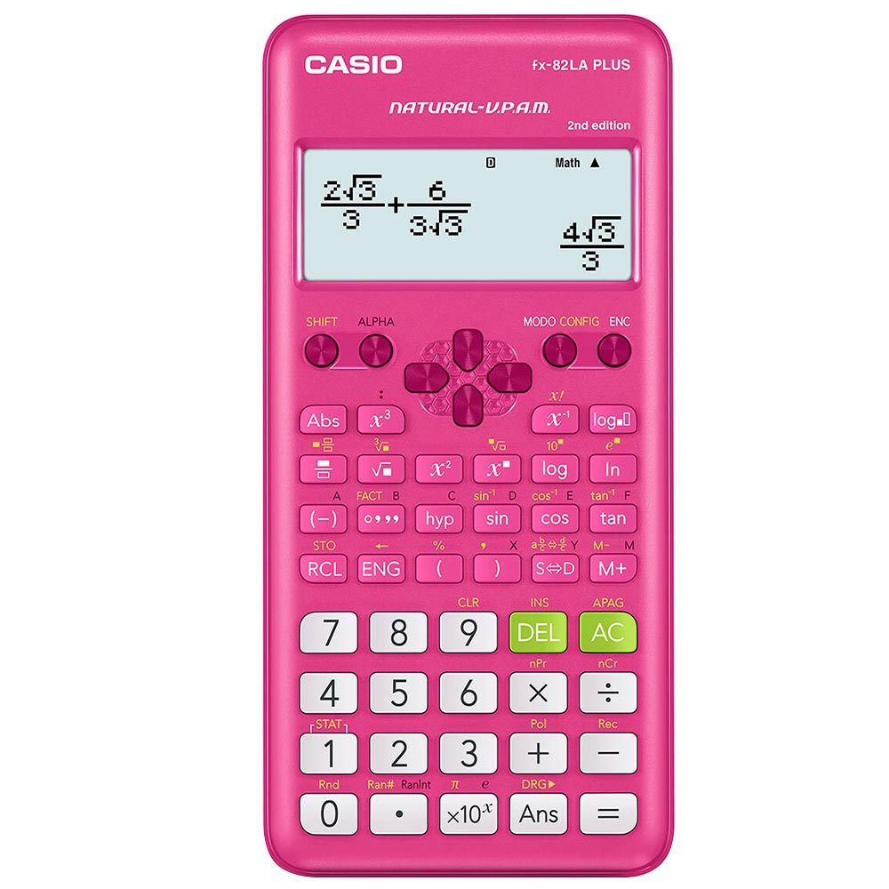 Calculadora Cientifica Casio FX-82LA PLUS-PK 2ND Edition - Rosa