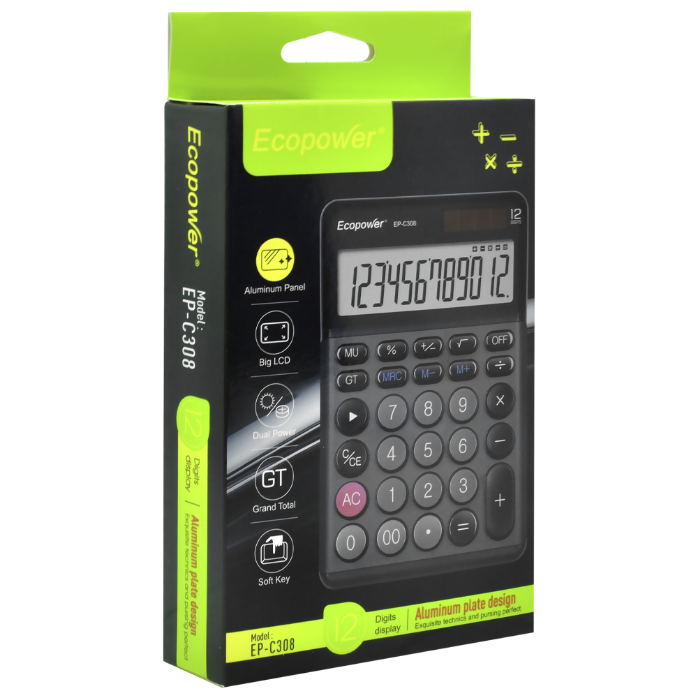 Calculadora EP-C308 12 Digitos - Preto