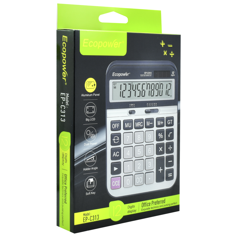 Calculadora EP-C313 12 Digitos - Preto / Prata