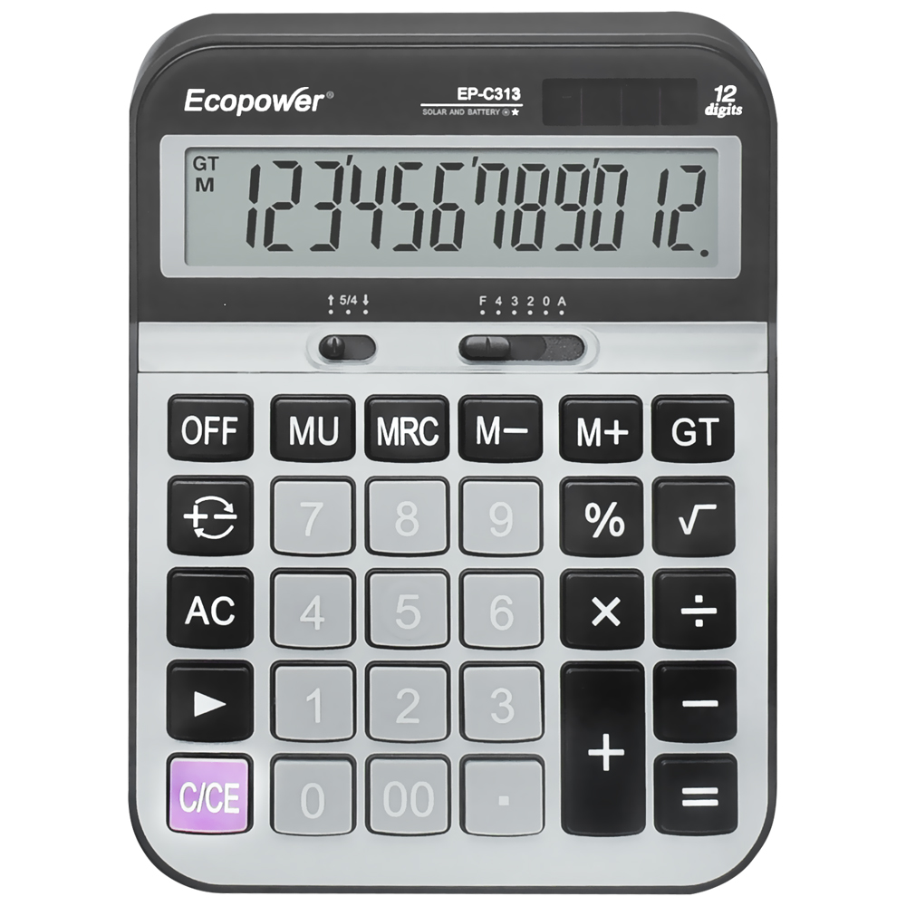 Calculadora EP-C313 12 Digitos - Preto / Prata