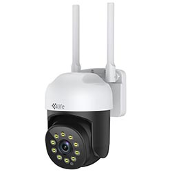 Câmera de Segurança 4LIFE FLD4G-S 360° Falcon View Smart Outdoor / Wi-Fi / 2.5K / 4MP - Branco