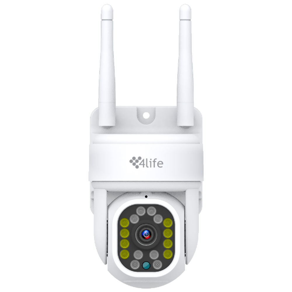Câmera de Segurança 4LIFE FLD7G 360° Smart Outdoor / Wi-Fi / 2.5K / 4MP - Branco
