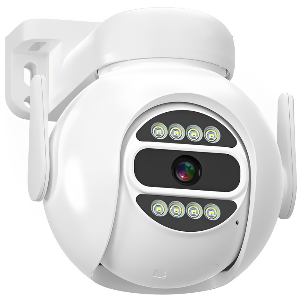 Câmera de Segurança 4LIFE FLD8G 360° Smart Outdoor / Wi-Fi / 2.5K / 4MP - Branco