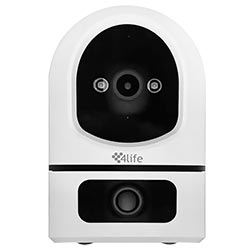 Câmera de Segurança 4LIFE FLU25X Trakduo Smart Indoor / Wi-Fi / 3.5K / 360° - Branco