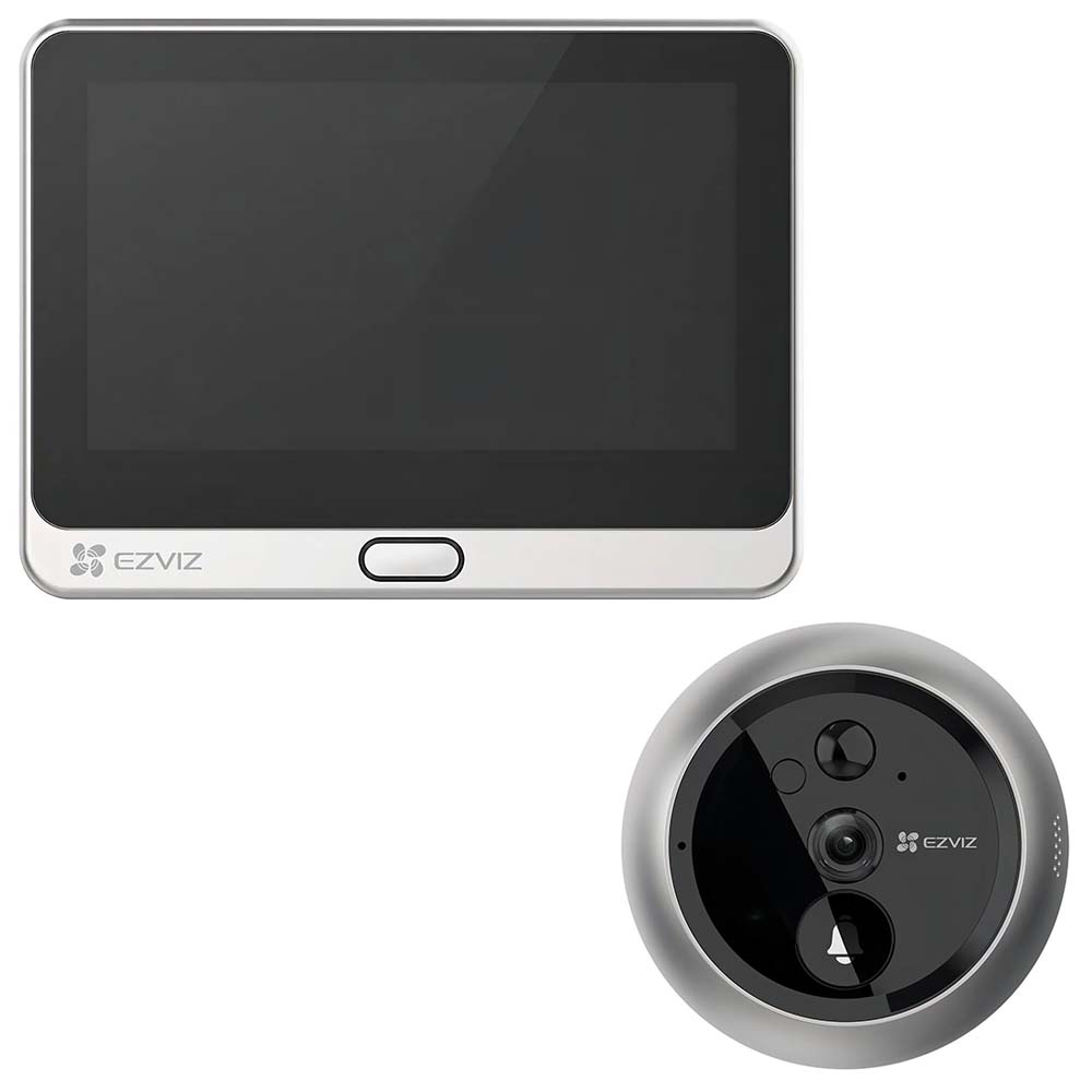 Câmera de Segurança Ezviz Olho Mágico CS-DP2C 4.3" / Wi-Fi / 1080P - Preto