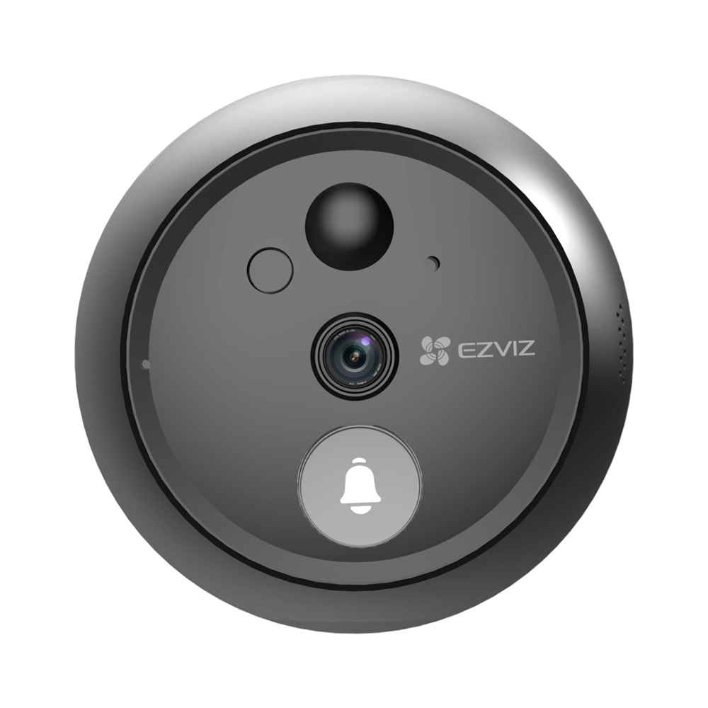 Câmera de Segurança Ezviz Olho Mágico CS-HP4 2WPFBS 4.3" / Wi-Fi / 1080P - Preto