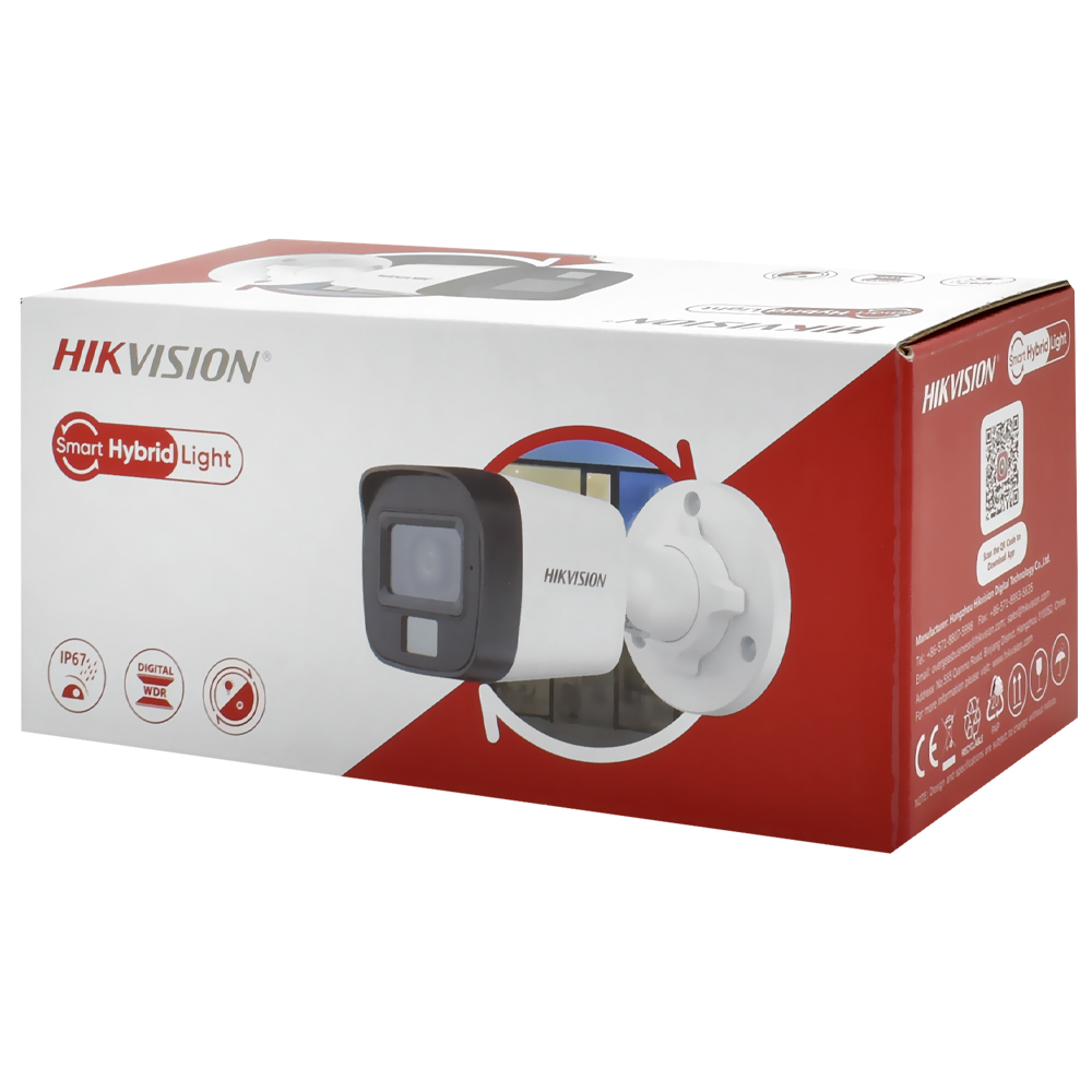 Câmera de Segurança Hikvision DS-2CE16K0T-LPFS Hybrid Light 3K Outdoor / 2.8MM - Branco